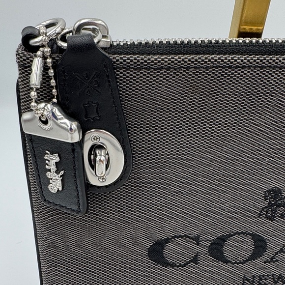 Coach Charcoal Twist lock Clutch with 1941 Hang Tag